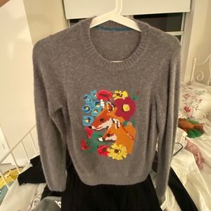 Ochirly grey fox sweatshirt